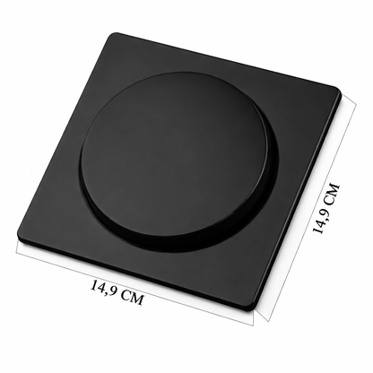 Ralo Click Para Banheiro 15x15 Preto Fosco Inteligente