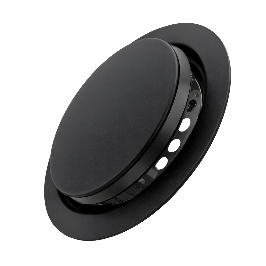 Ralo Inteligente Ideal Click 15x15 Redondo Inox Preto Fosco