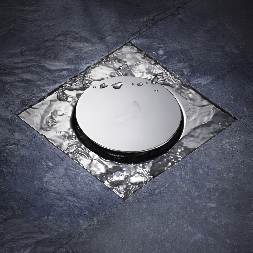 Ralo Inteligente Click Redondo Banheiro Inox