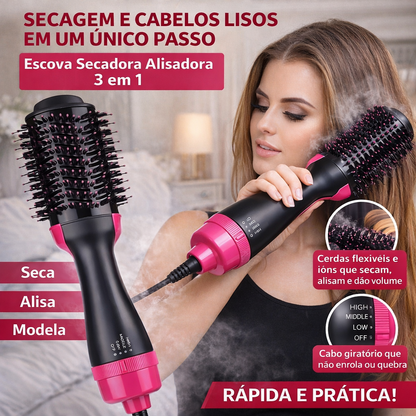 Escova Secadora 3 em 1