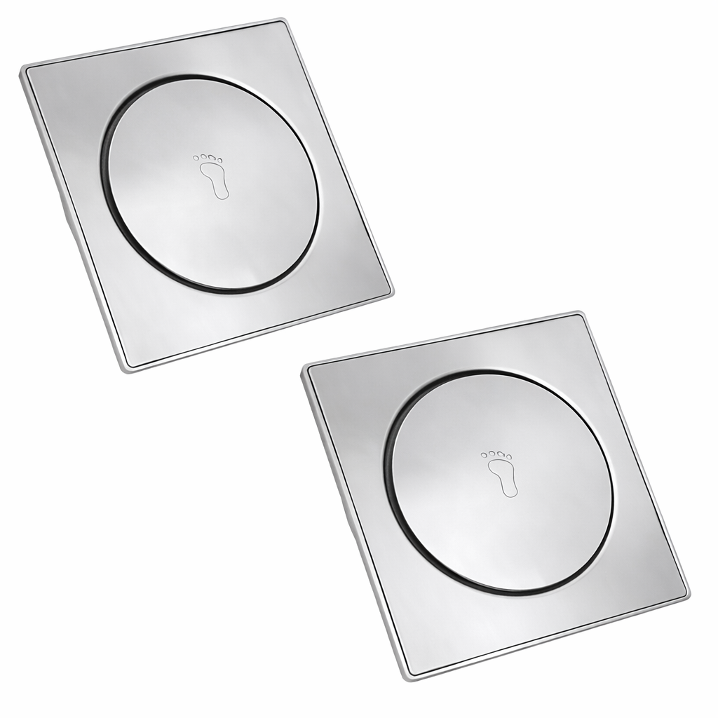 Ralo Inteligente Click Redondo Banheiro Inox